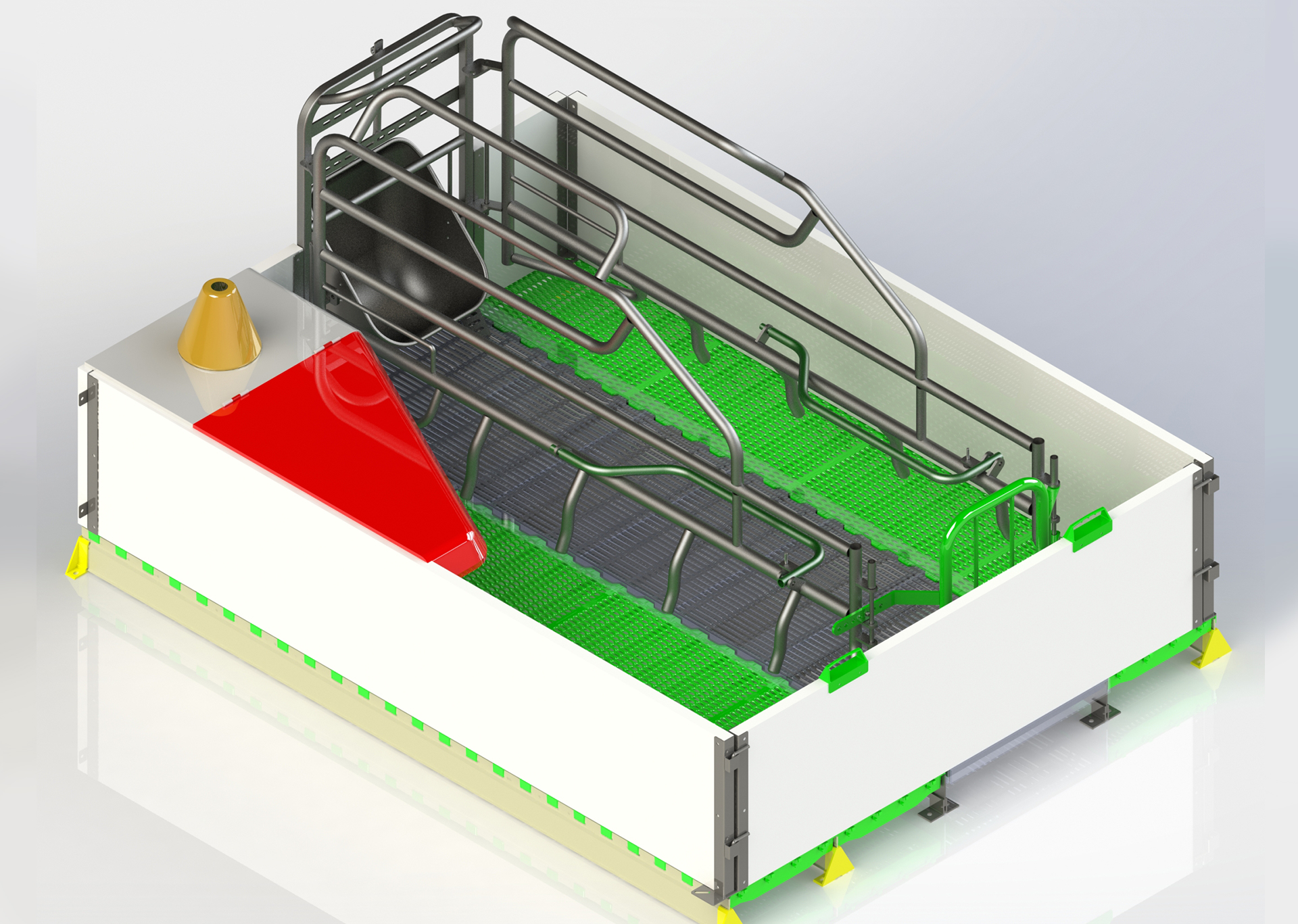 caisse de mise bas standard